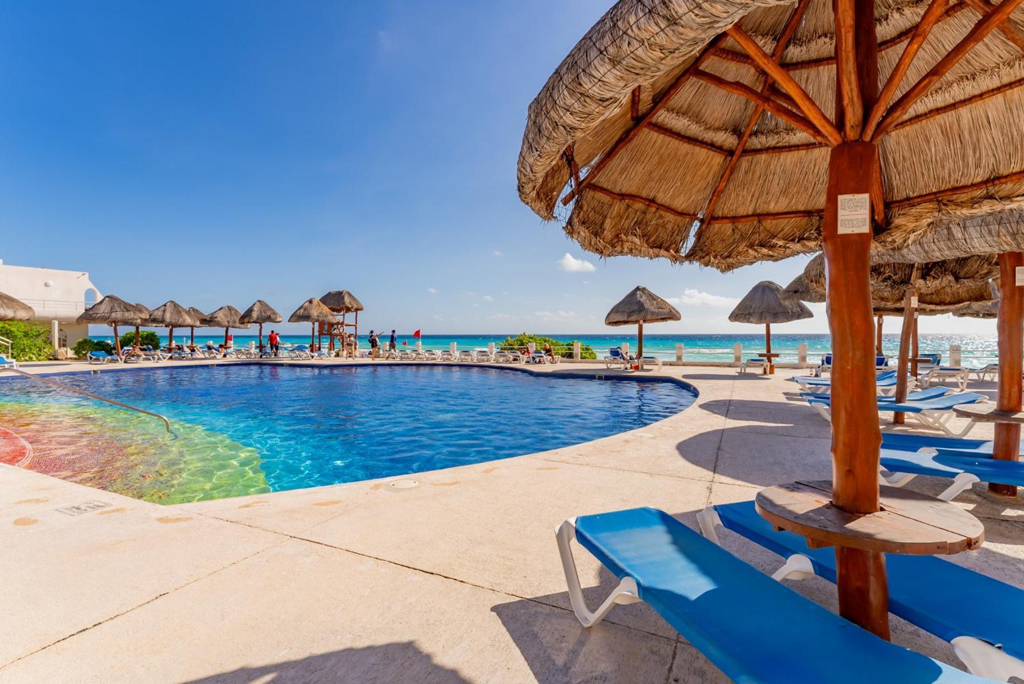 Amazing Caribbean Ocean View At Villas Marlin In Cancún Exterior foto