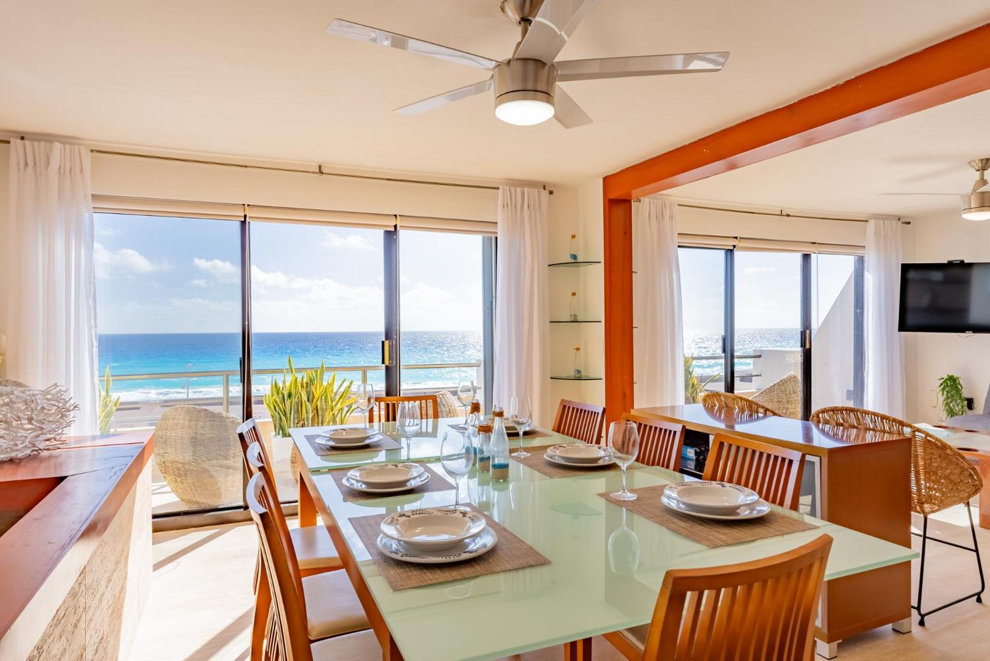 Amazing Caribbean Ocean View At Villas Marlin In Cancún Exterior foto